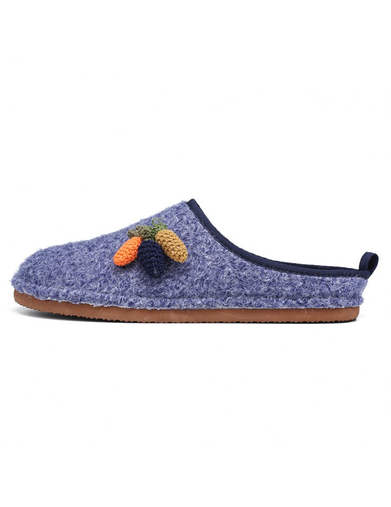 SOCOFY Cute Fruits Decoration Solid Color Household Cotton Slip On Indoor Flat Home Shoes Slippers